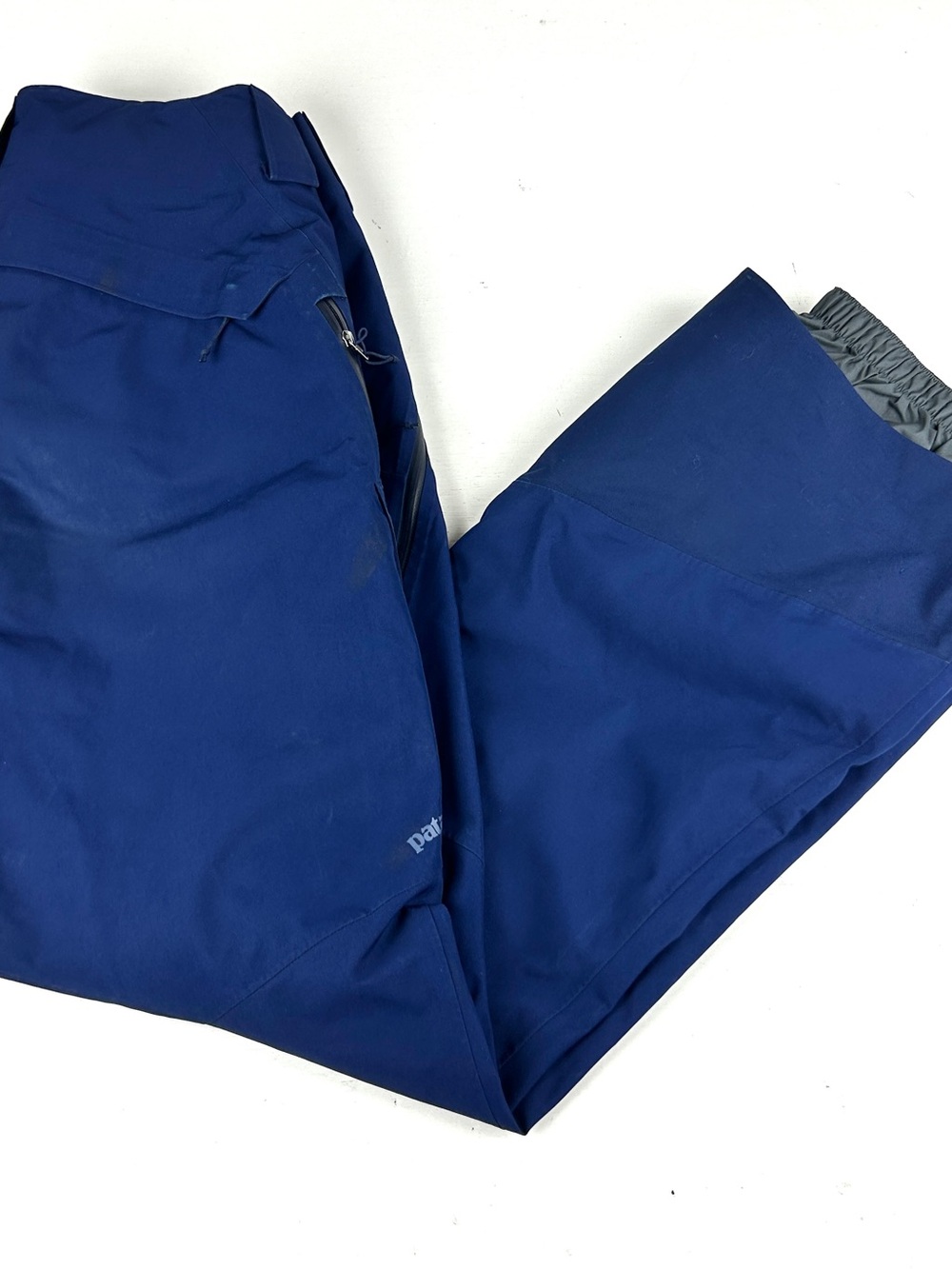 Patagonia Gore-Tex Sz Small Mens Navy Blue Snow Ski Snowboard Pants RECCO Shell